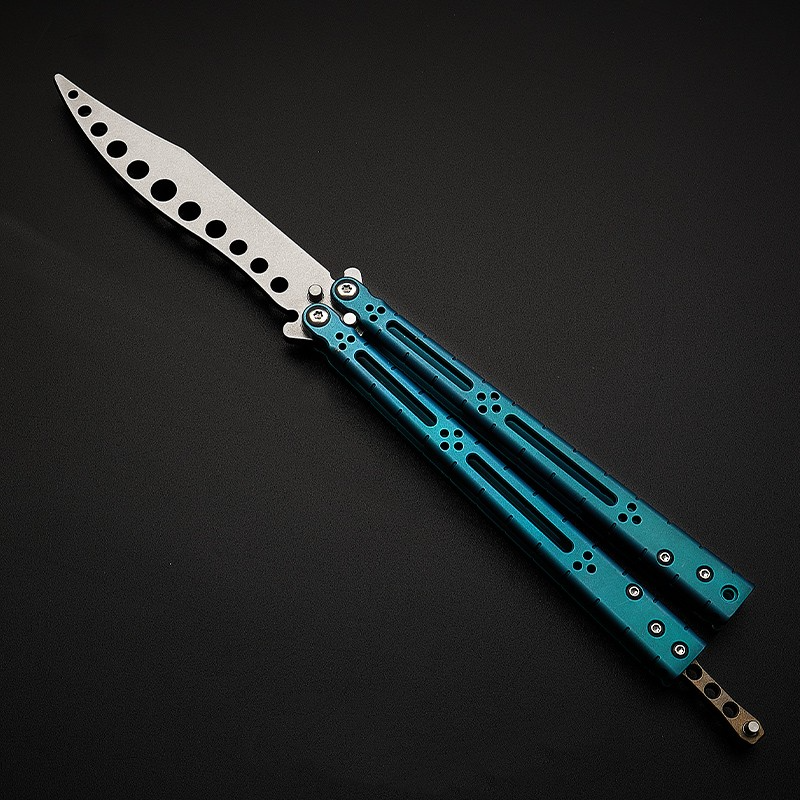 Couteau Papillon Semi-pro Bleu